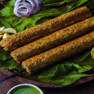 Chicken Hariyali Seekh Kebab