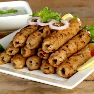 Chicken Rainbow Seekh Kebab