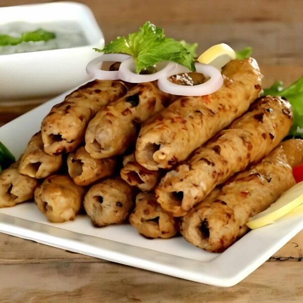 Chicken Rainbow Seekh Kebab